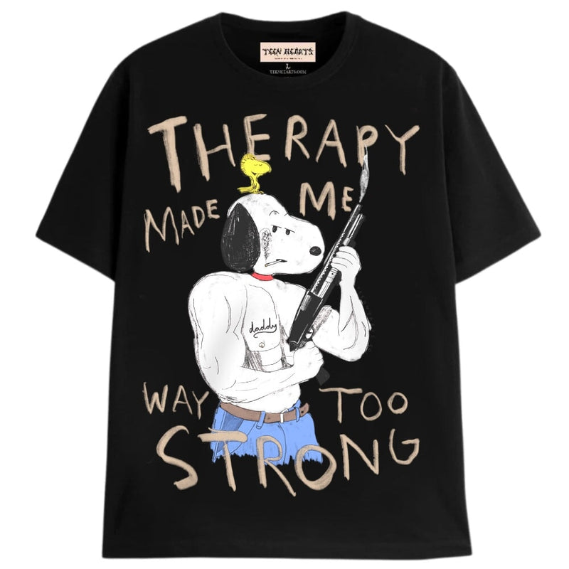 TOO STRONG T-Shirts DTG Small BLACK 