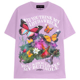 TOTAL WRECK T-Shirts DTG Small LAVENDER 