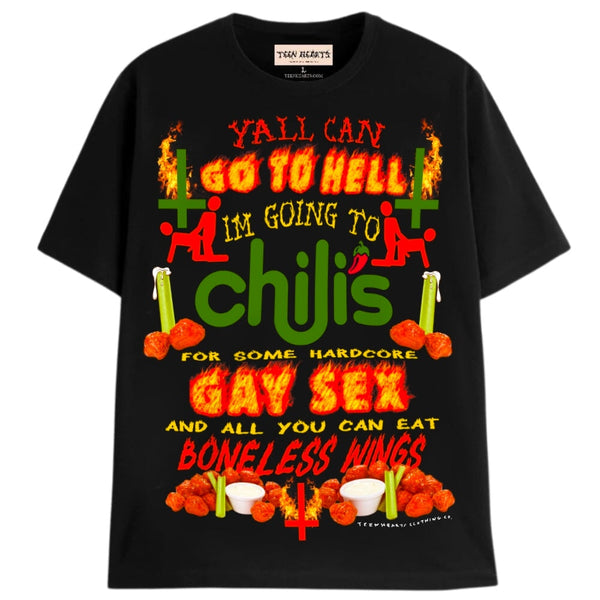 HARDCORE CHILI’S T-Shirts DTG Small BLACK 