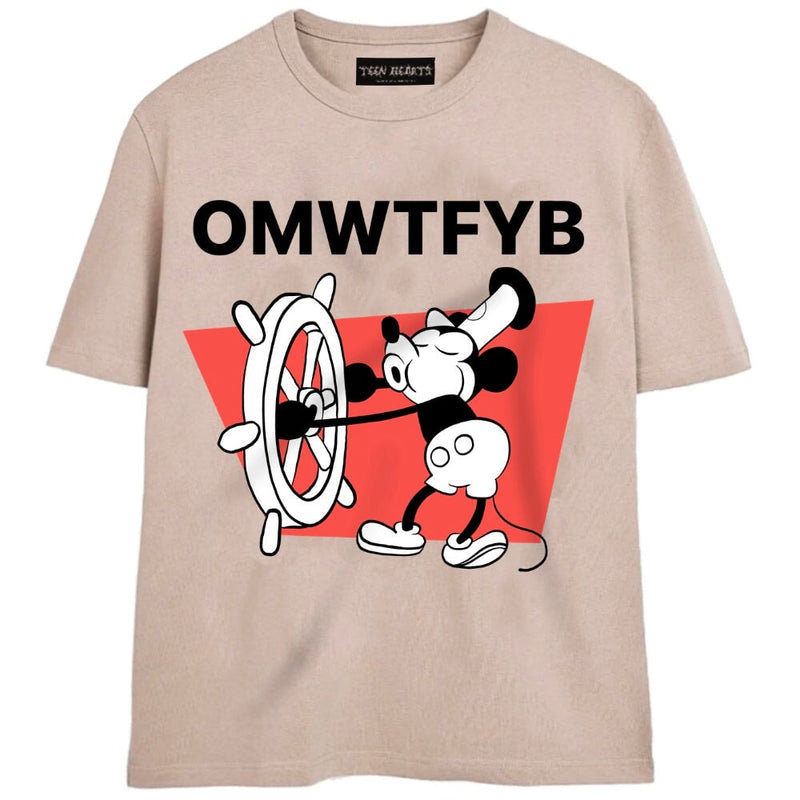 OMWTFYB T-Shirts DTG Small TAN 