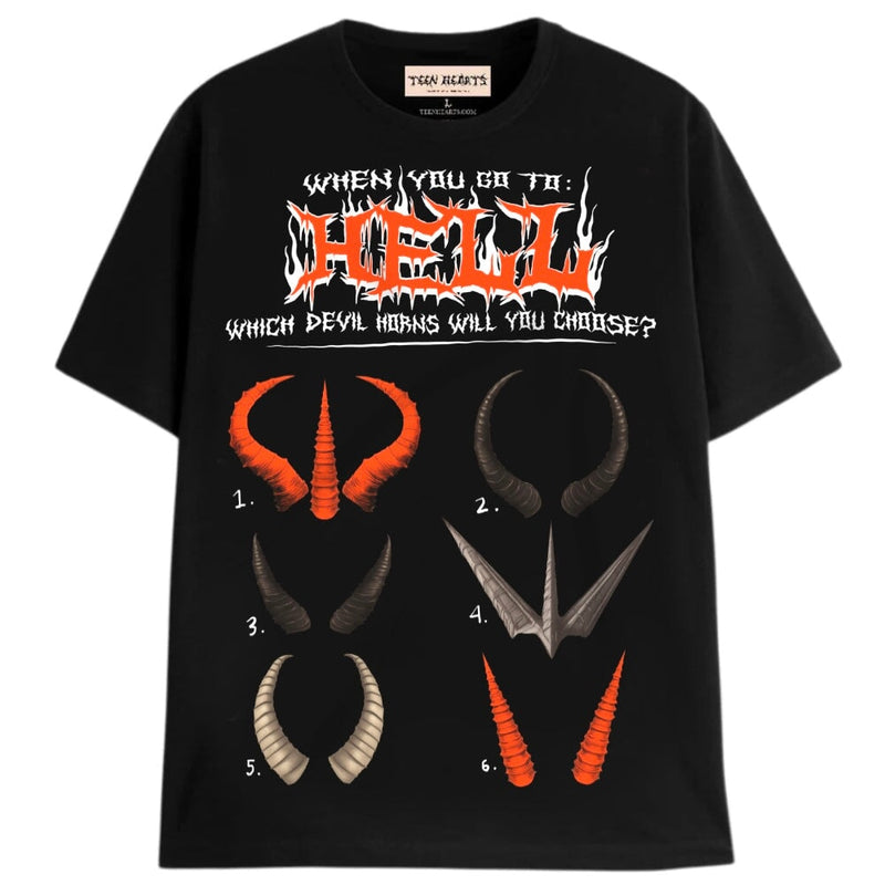DEVIL HORNS T-Shirts DTG 