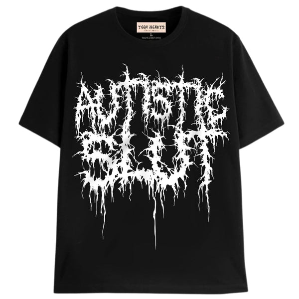 AUTISTIC SLUT T-Shirts DTG Small BLACK 