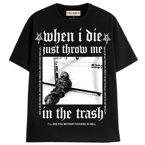 TRASH T-Shirts DTG Small BLACK 