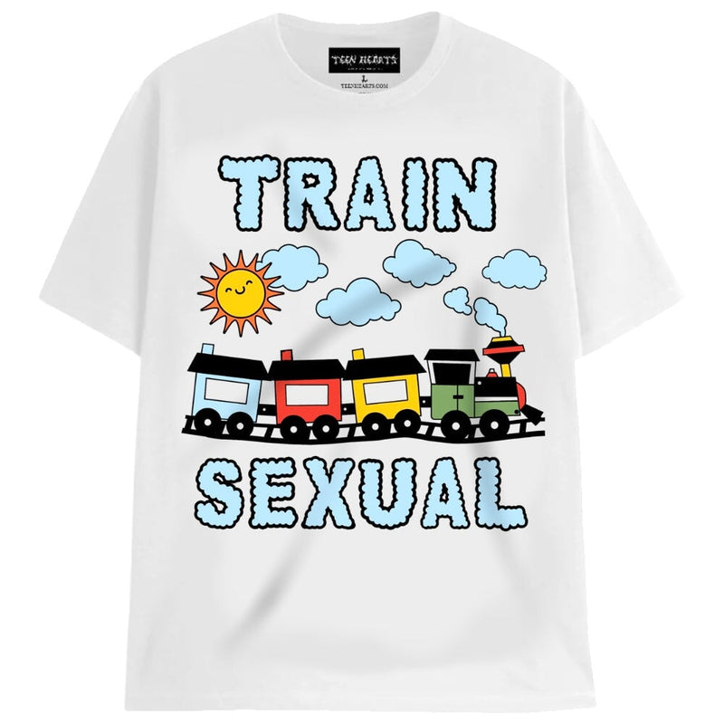 TRAINSEXUAL T-Shirts DTG Small WHITE 