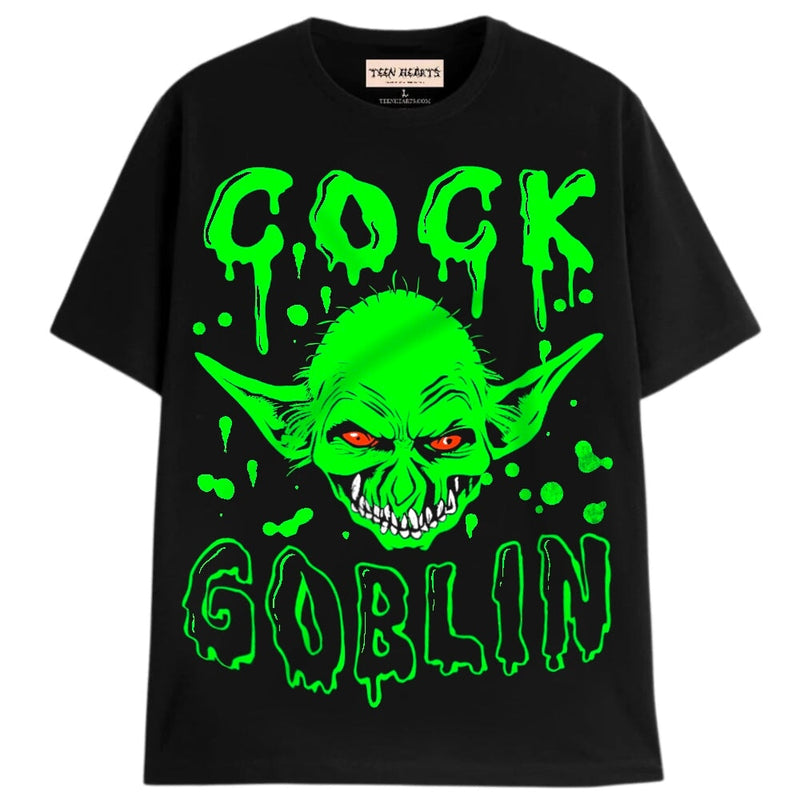 COCK GOBLIN T-Shirts DTG Small BLACK 