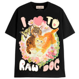 RAW DOG T-Shirts DTG Small BLACK 