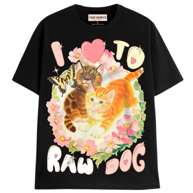 RAW DOG T-Shirts DTG Small BLACK 