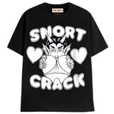 SNORT CRACK T-Shirts DTG Small WHITE 