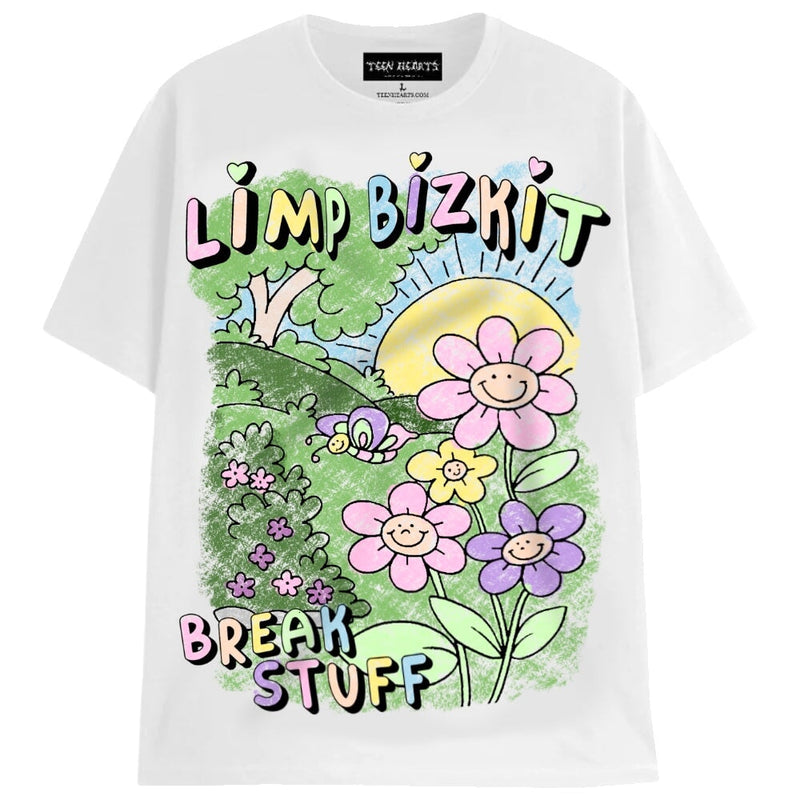 BREAK STUFF T-Shirts DTG Small WHITE 