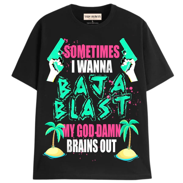 BRAINS OUT T-Shirts DTG Small BLACK 