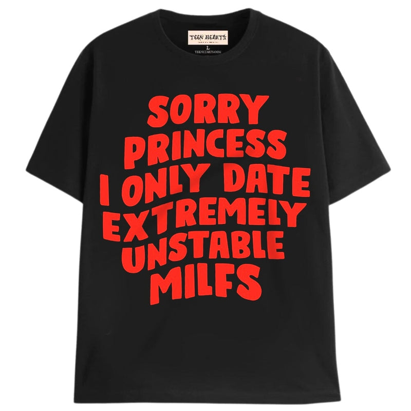 UNSTABLE MILFS T-Shirts DTG Small BLACK 