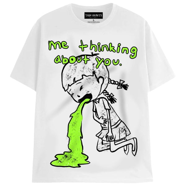THINKING ABOUT YOU T-Shirts DTG Small WHITE 