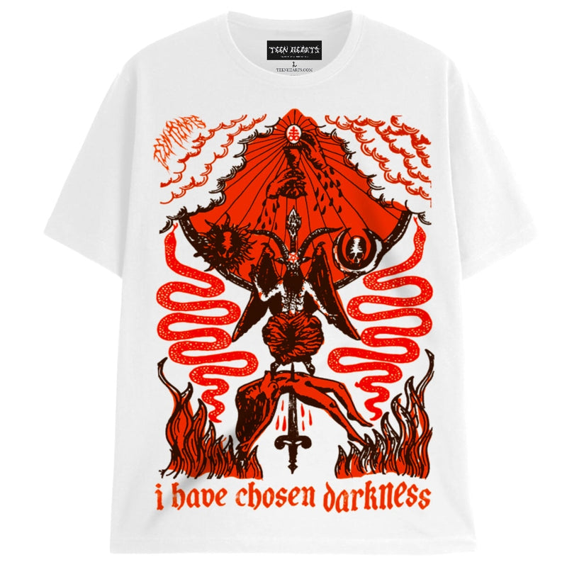 CHOSEN DARKNESS T-Shirts DTG Small WHITE 