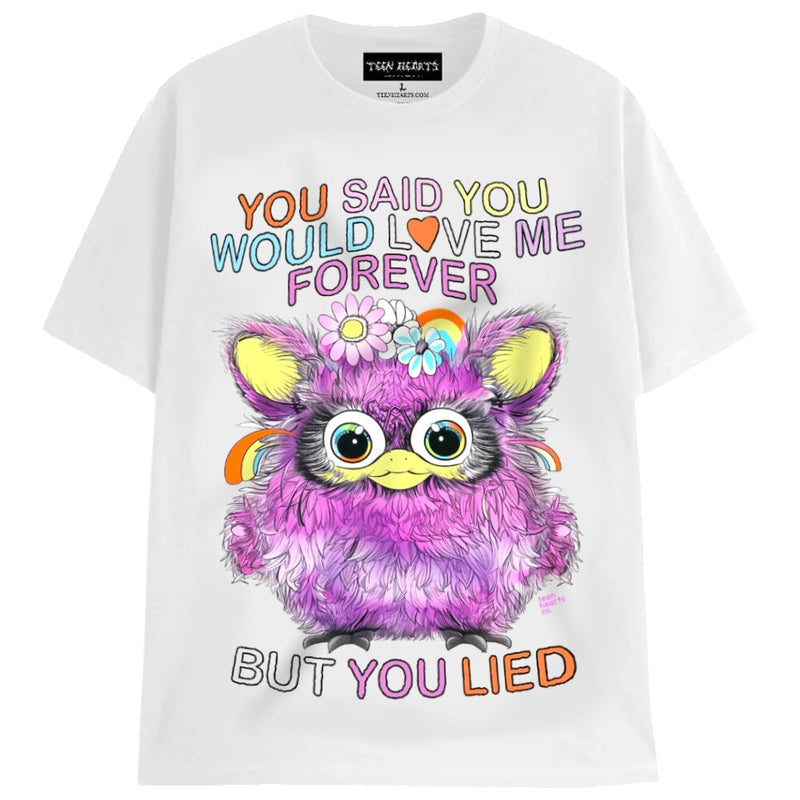 SAD FURBY T-Shirts DTG Small WHITE 