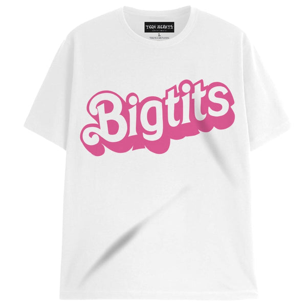 bigtits T-Shirts DTG Small WHITE 