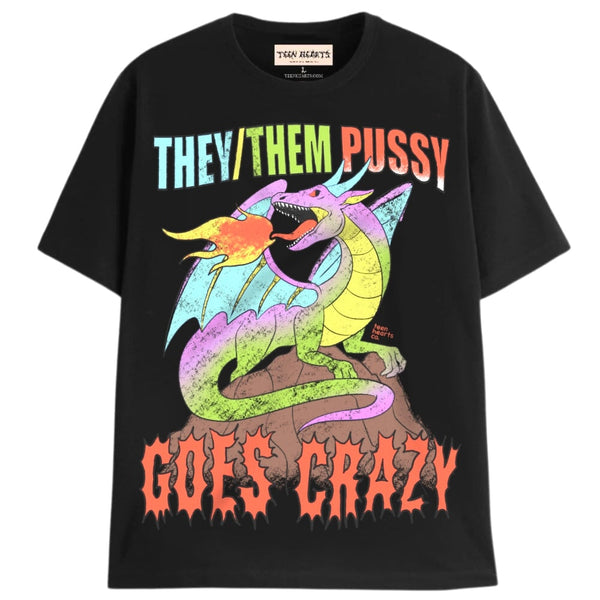THEY/THEM T-Shirts DTG Small BLACK 