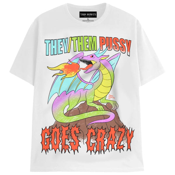 THEY/THEM T-Shirts DTG Small WHITE 