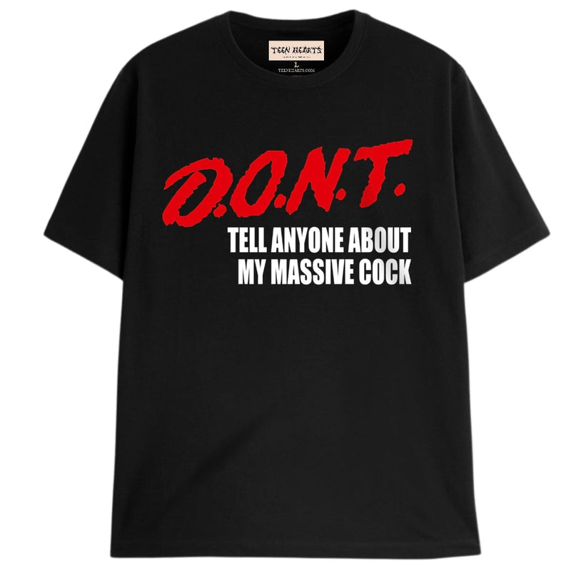 DONT 1 T-Shirts DTG Small BLACK