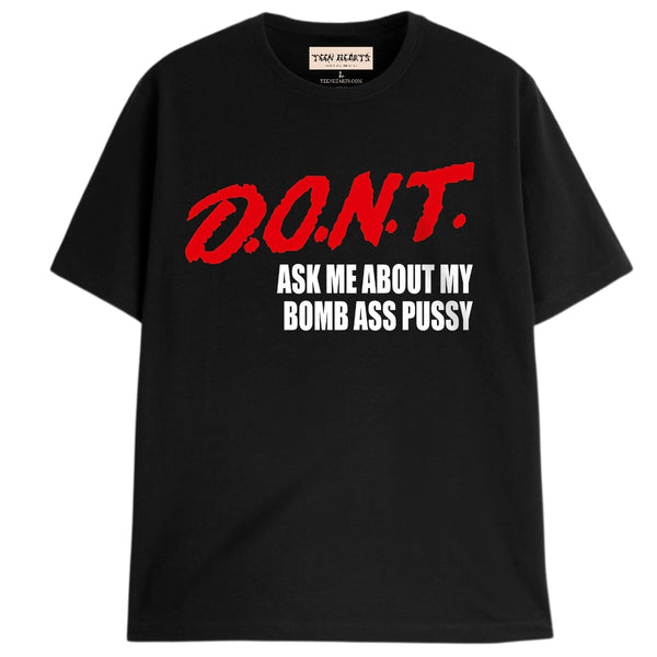 DONT 2 T-Shirts DTG Small BLACK