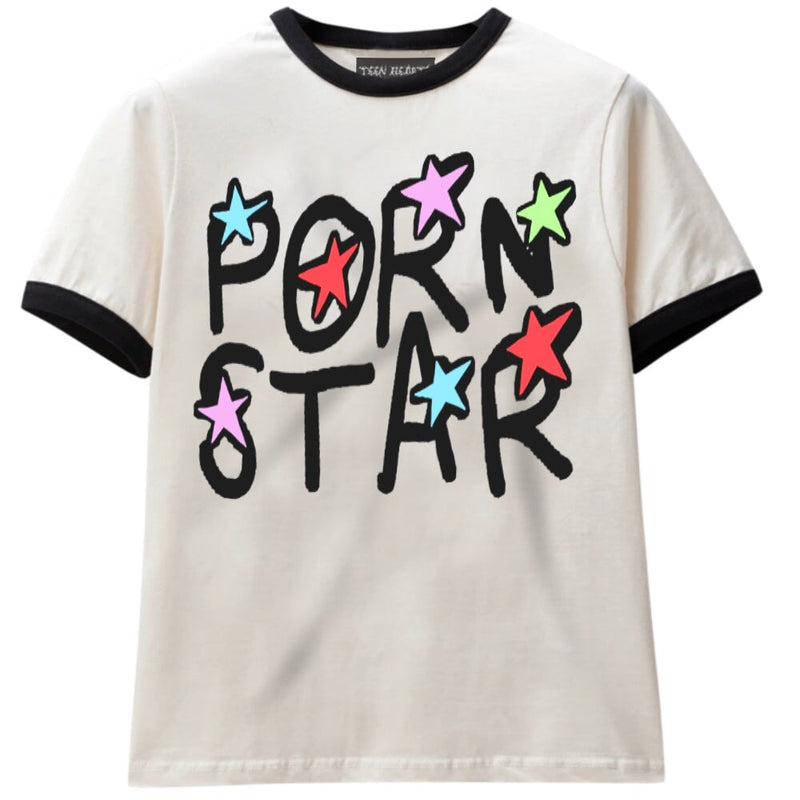 PORNSTAR T-Shirts DTG Small WHITE 