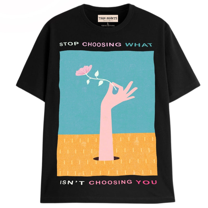 CHOOSE YOURSELF T-Shirts DTG Small BLACK 