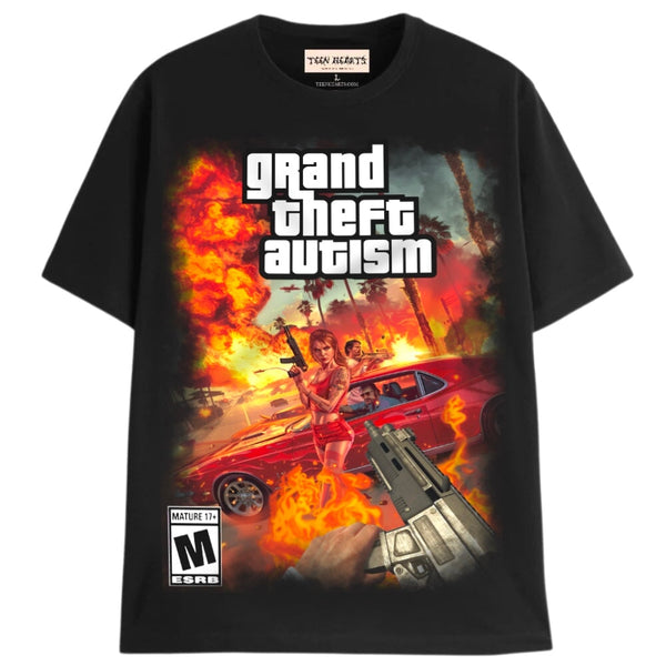 GRAND THEFT AUTISM T-Shirts MONSTERDIGITAL Small BLACK 