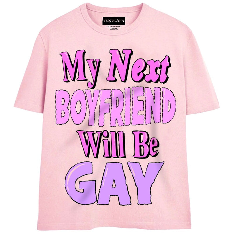 MY NEXT BOYFRIEND T-Shirts MONSTERDIGITAL Small PINK 