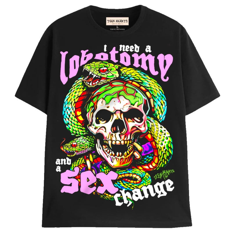 SEX CHANGE T-Shirts MONSTERDIGITAL Small BLACK 