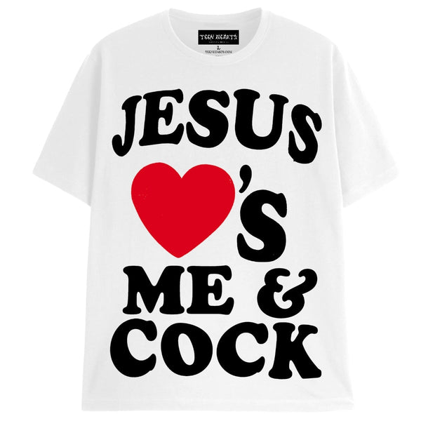 JESUS LOVES ME T-Shirts DTG Small WHITE 