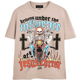 UNDER THE INFLUENCE T-Shirts MONSTERDIGITAL Small TAN 