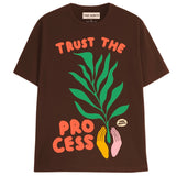 THE PROCESS T-Shirts DTG Small Brown 