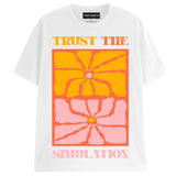 THE SIMULATION T-Shirts DTG Small White 