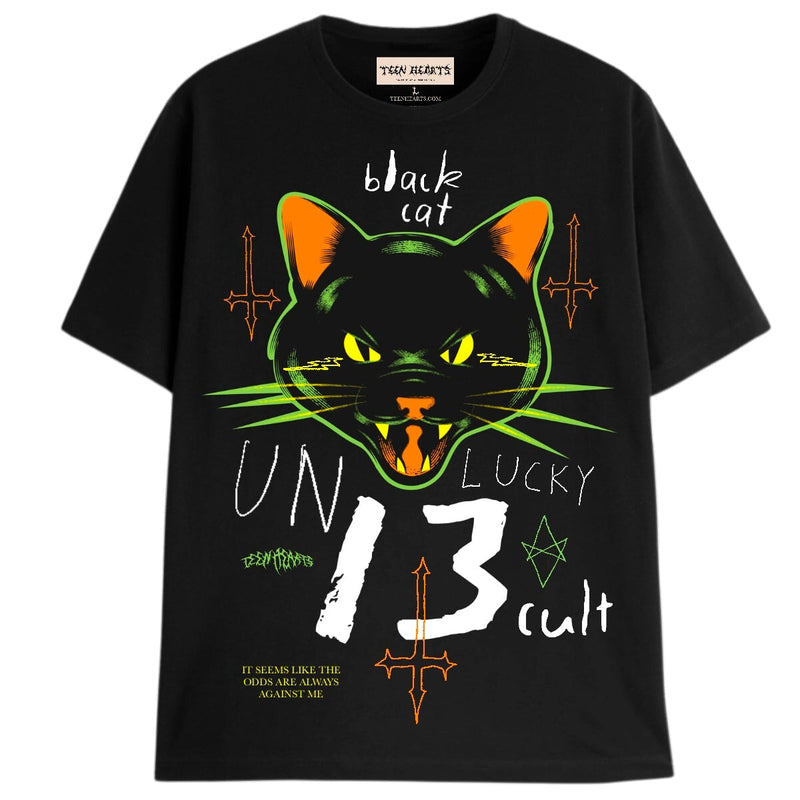 UNLUCKY 13 T-Shirts DTG Small Black 