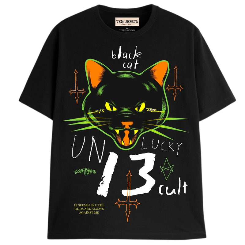 UNLUCKY 13 T-Shirts DTG Small Black