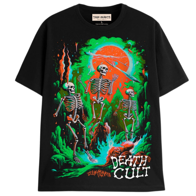 DEATH CULT T-Shirts DTG Small Black 