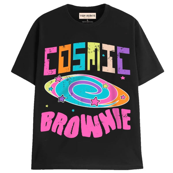 COSMIC BROWNIE T-Shirts MONSTERDIGITAL Small BLACK 