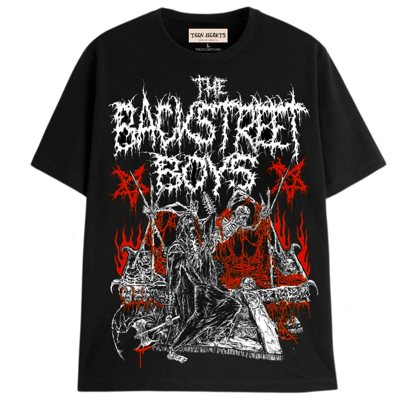 BACKSTREET BOYS T-Shirts DTG Small BLACK 