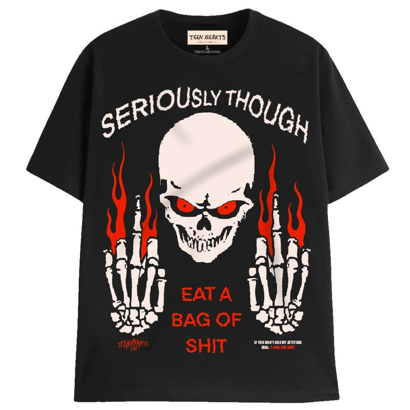 SERIOUSLY THOUGH T-Shirts MONSTERDIGITAL Small BLACK 