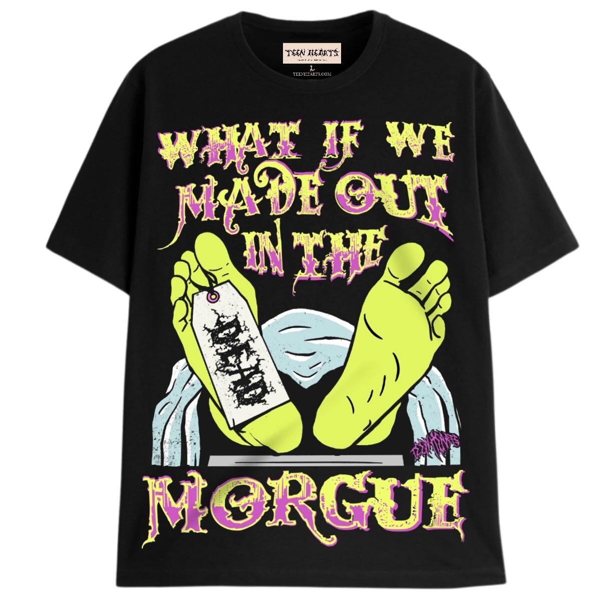 morgue What. If we made out in the morgue - city morgue clothing DEATH METAL |  Unisex Graphic T-shirt | Teen Hearts – Teen Hearts Clothing - STAY WEIRD