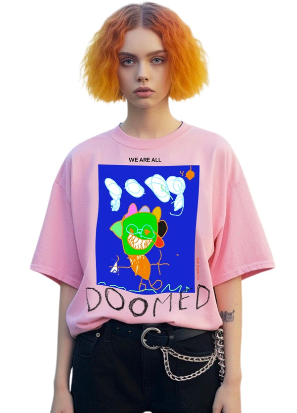 DOOMED T-Shirts DTG Small Pink 