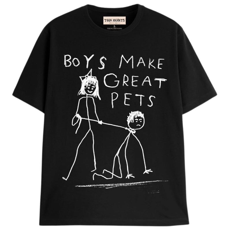 BOY PET T-Shirts DTG Small Black 