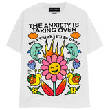 ANXIETY TAKING OVER T-Shirts MONSTERDIGITAL Small White 