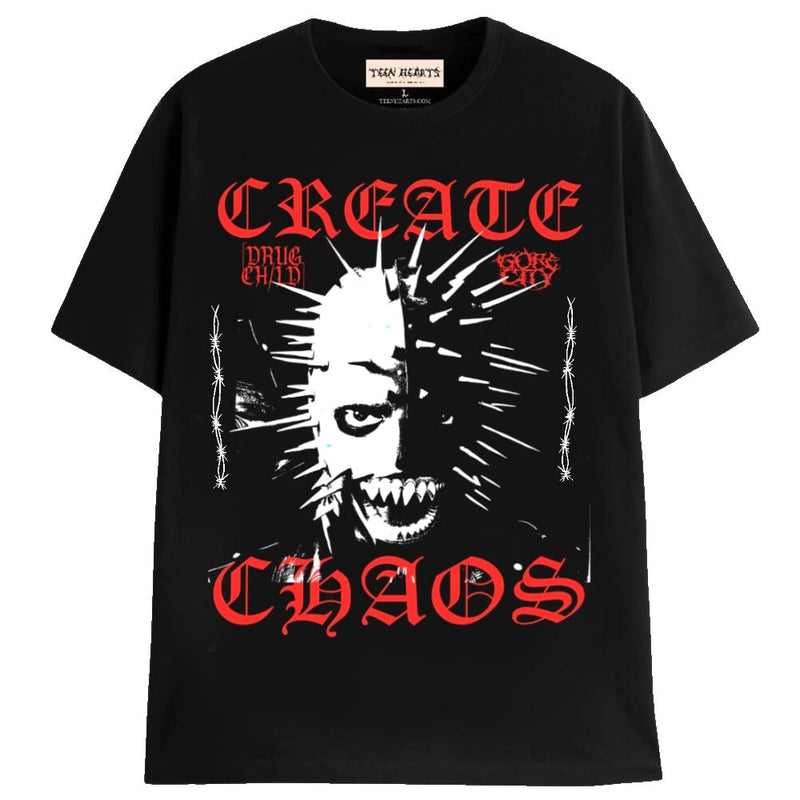 CREATE CHAOS T-Shirts MONSTERDIGITAL Small BLACK 