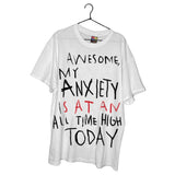 ANXIETY ( spraypaint ) T-Shirts DTG Small WHITE 