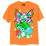 NEON FROGGY STYLE T-Shirts DTG Small Orange 