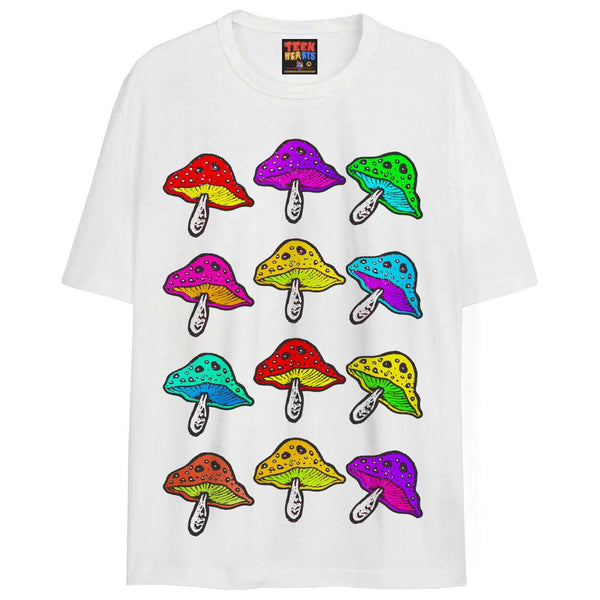 SHROOMS T-Shirts DTG Small WHITE 