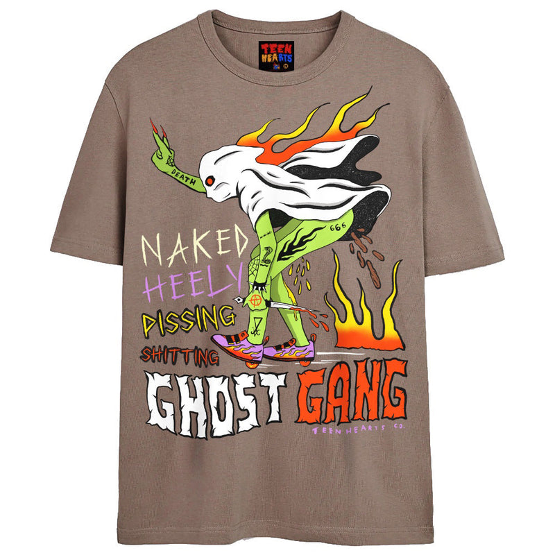 GHOST GANG T-Shirts DTG Small Tan 