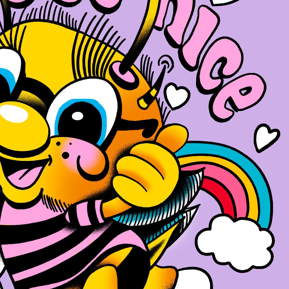 JUST BEE NICE V1 | Tee – Teen Hearts Clothing