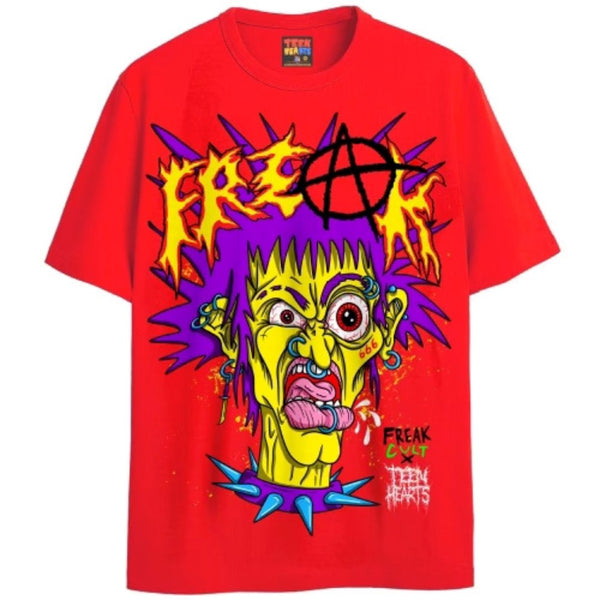 FREAK CULT (Spike) T-Shirts DTG Small Red 