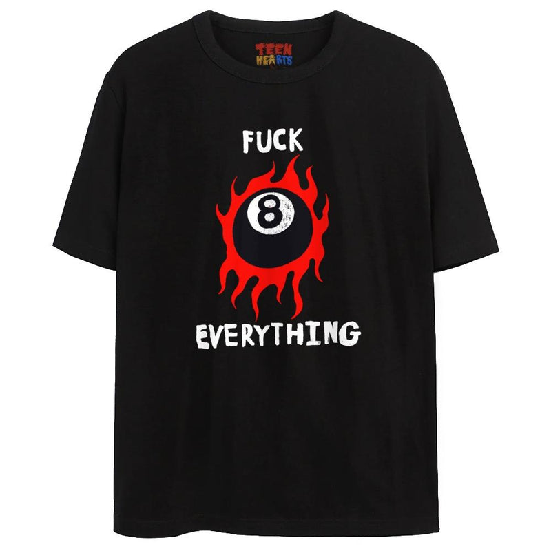 F%#K EVERYTHING T-Shirts DTG Small Black 